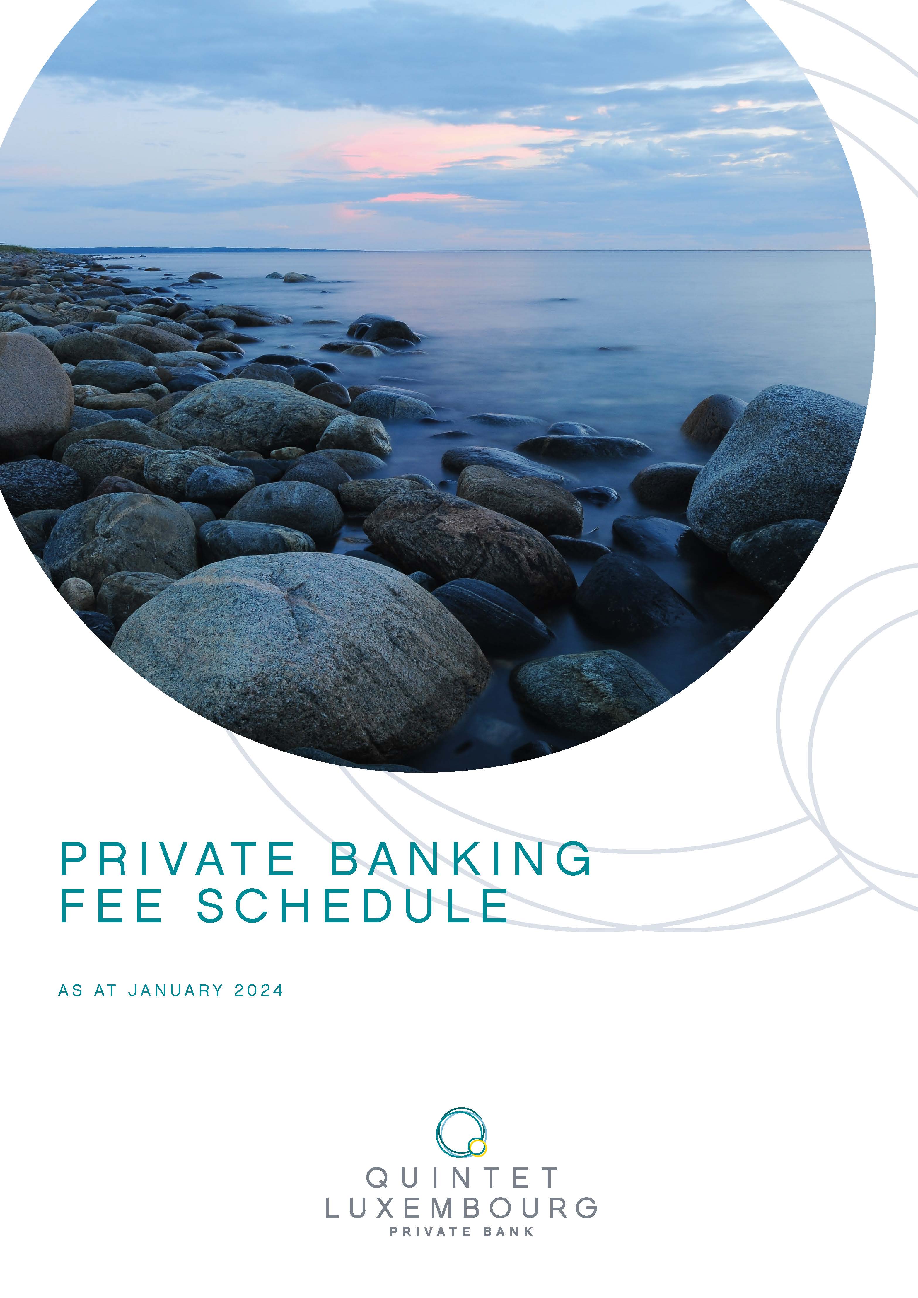 Private banking fee schedule