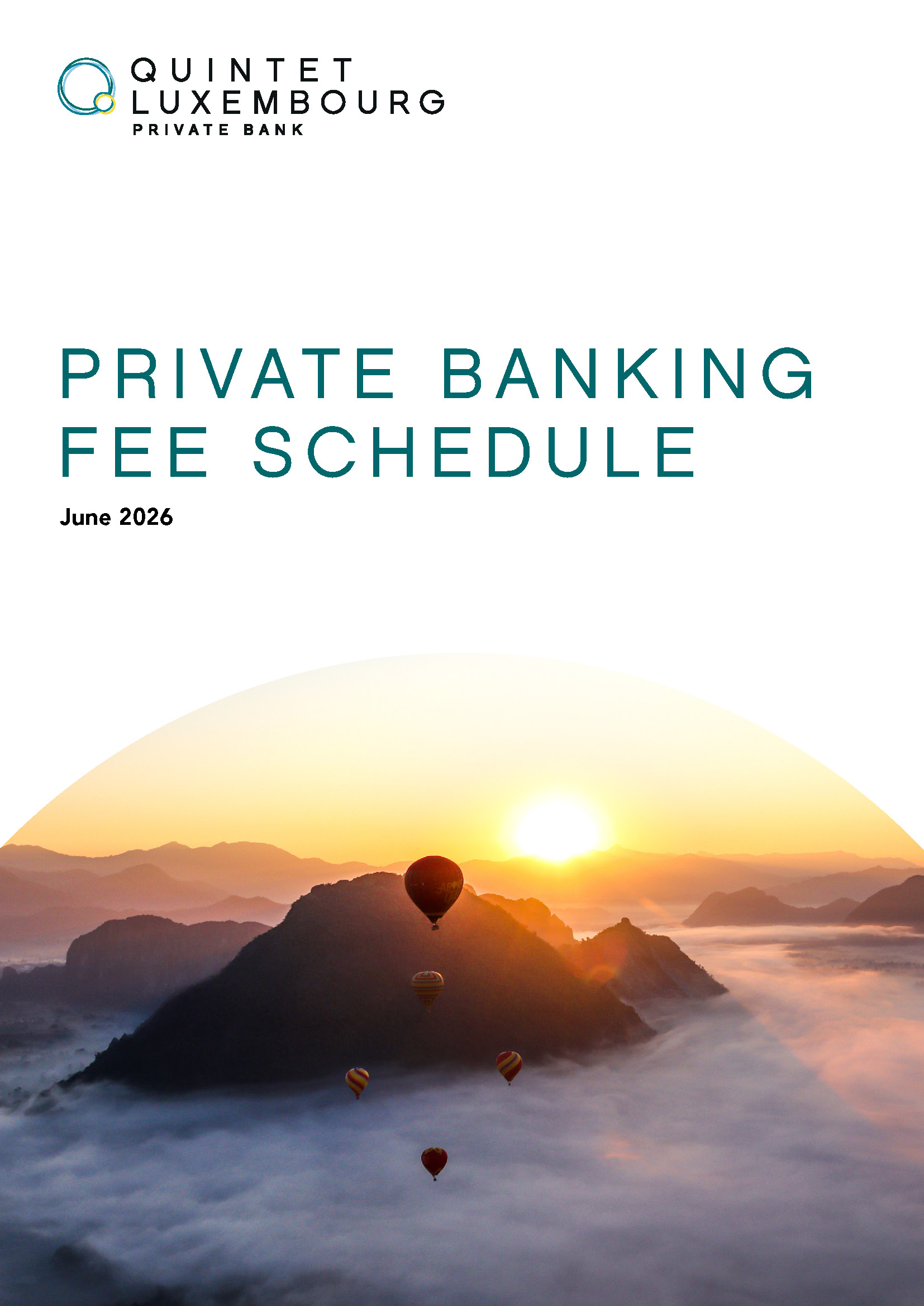 Quintet Fee Schedule 06 2026 EN Cover