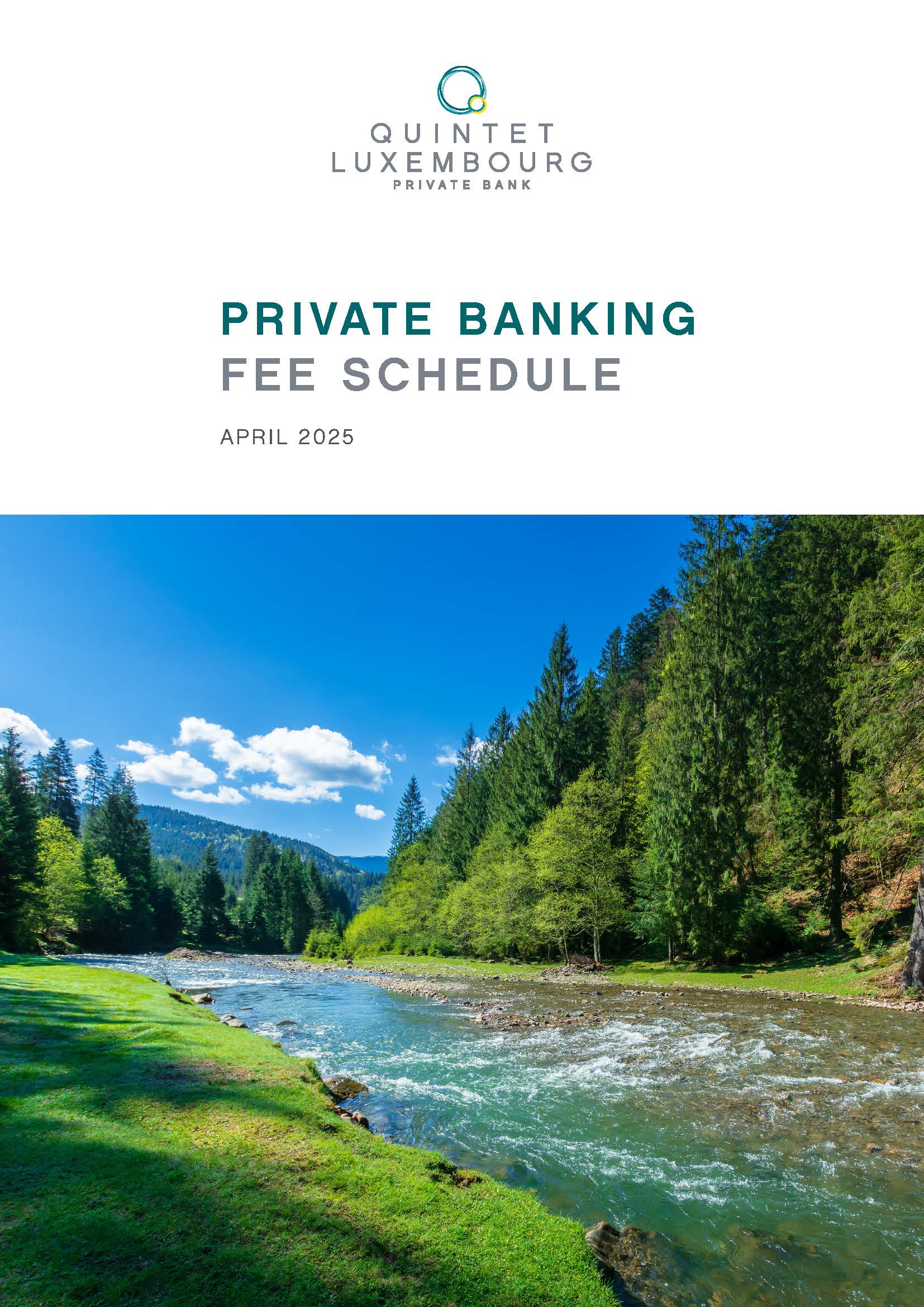 Quintet Fee Schedule 04 2025 Cover EN