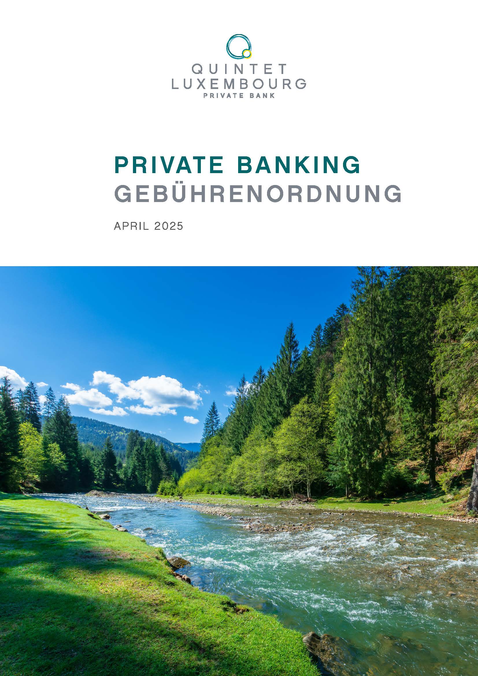 Quintet Fee Schedule 04 2025 Cover DE